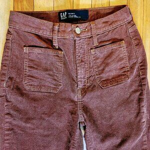 GAP 70's style Sable Brown Corduroy Flare Pants